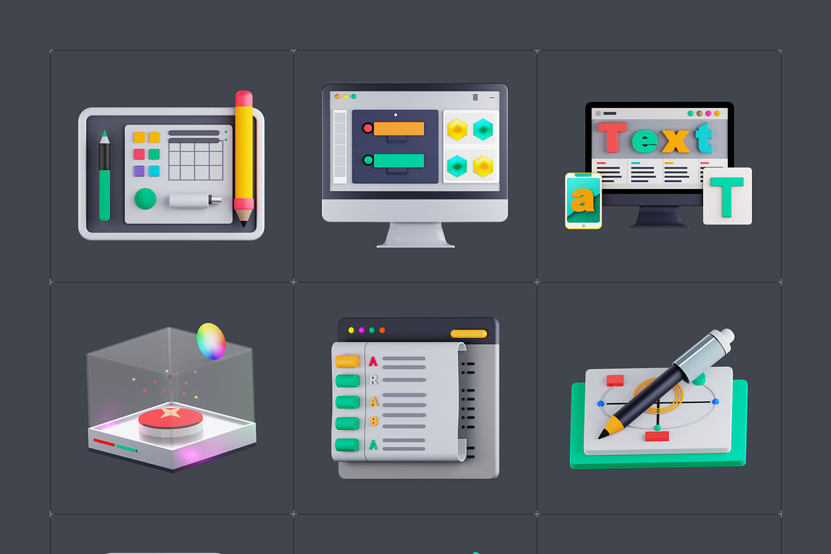 Graphic Design 3d Render, an Emoji Icon by Vectors Market (Photo 8 of 8)