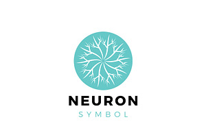 Neuron Symbol Logo Design, a Branding & Logo Template by AlvinStd
