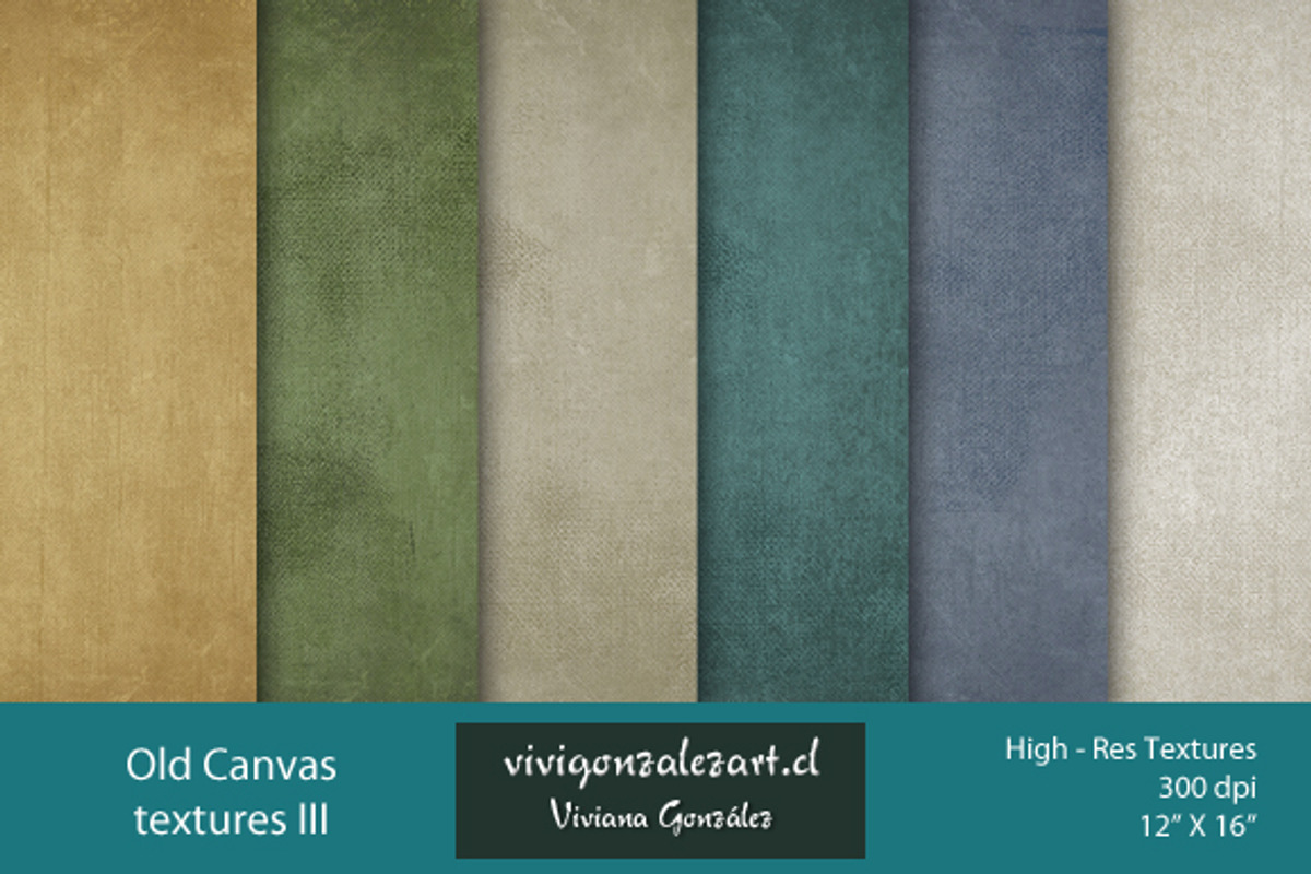 Old Canvas Textures III, a Texture Graphic by ViviGonzalezArt (Photo 1 of 3)