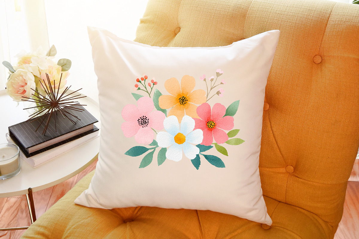 Romantic Pastel Floral Clipart Set, an Illustration by Sublimation Artist (Photo 6 of 6)