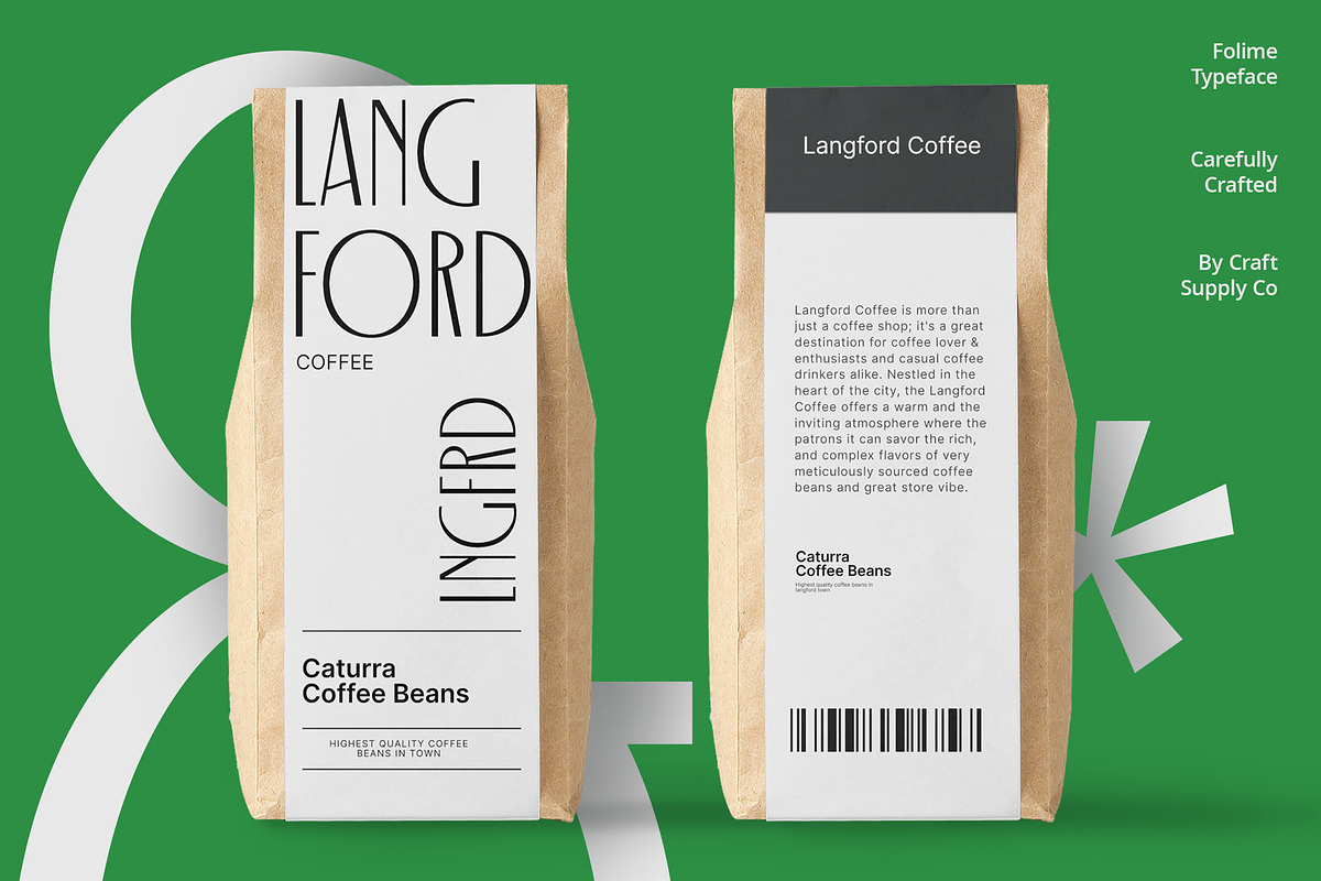 Folime – Condensed Sans Serif, a Sans Serif Font by Craft Supply Co. (Photo 4 of 8)