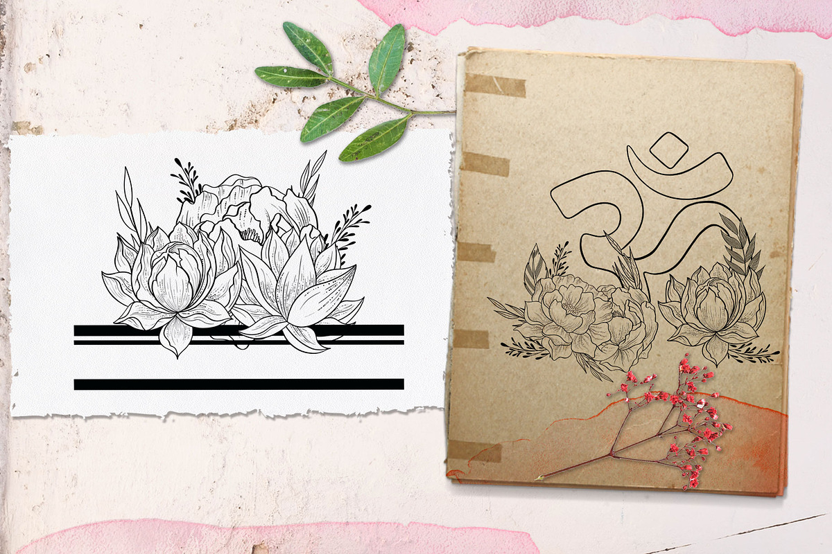 Wonder Bloom Graphic Set & Alphabet, a Decorative Illustration by CallMeStasia (Photo 3 of 10)