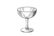 Сocktail or dessert glasses., a Food Illustration by Irina Trusova (Thumbnail 5 of 5)