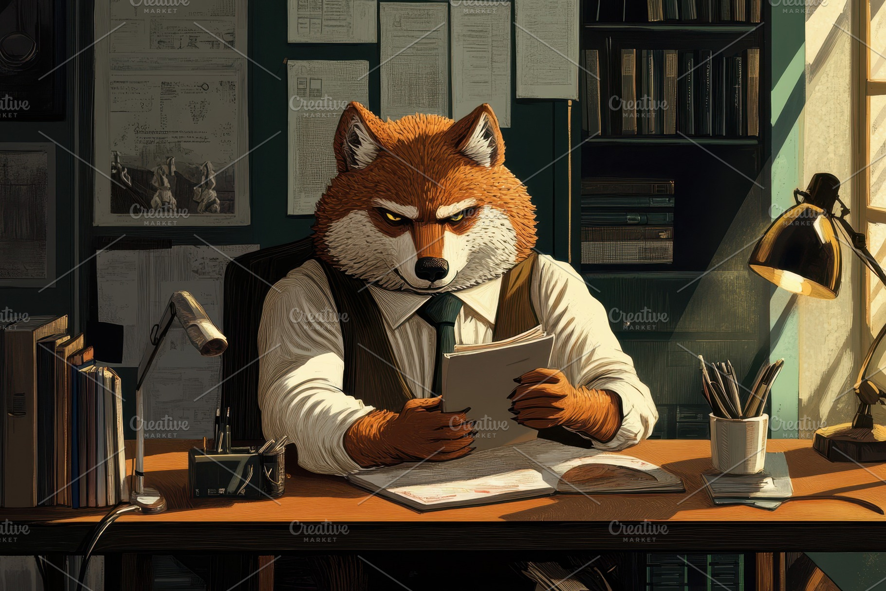 Animal-themed digital illustration d, a Photo by Pavel_design