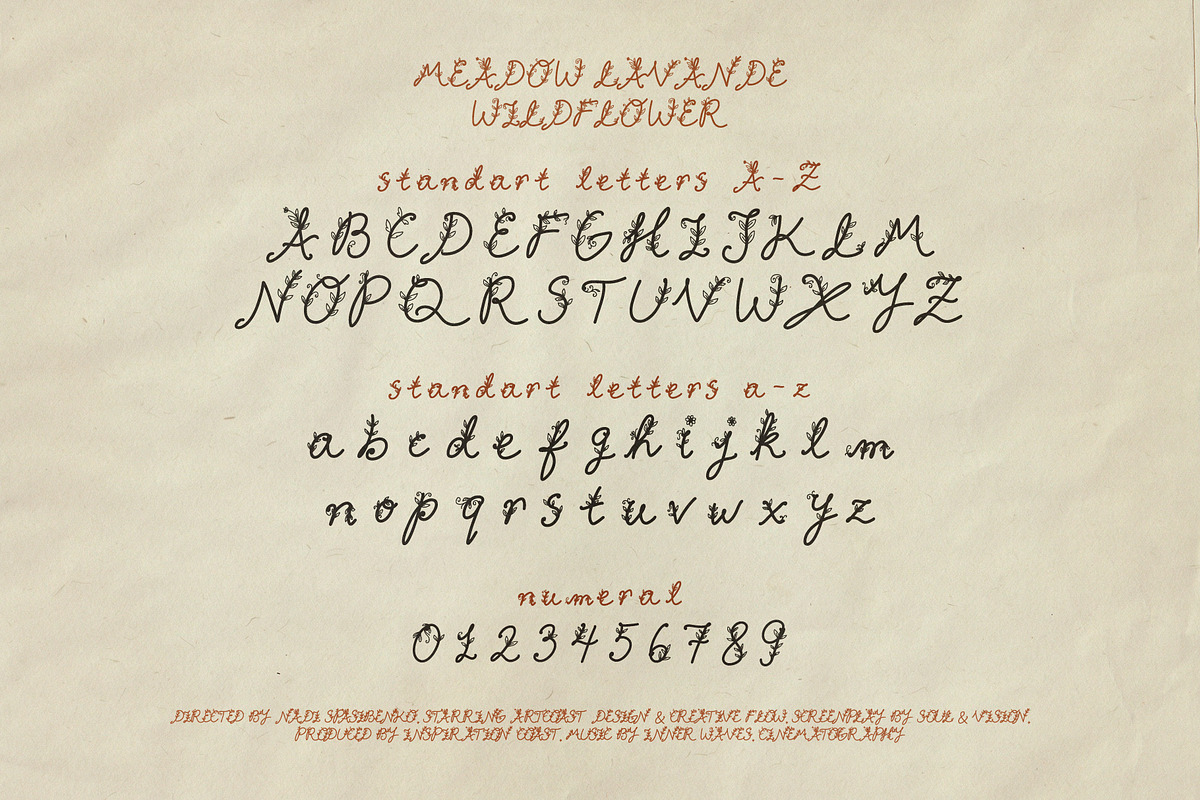 Meadow Lavande - Romantic Font, a Handwritten Font by nadispasibenko (Photo 11 of 13)