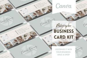 Business Card Kit for Photographer, a Business Card Template by Golden Horizons Studio