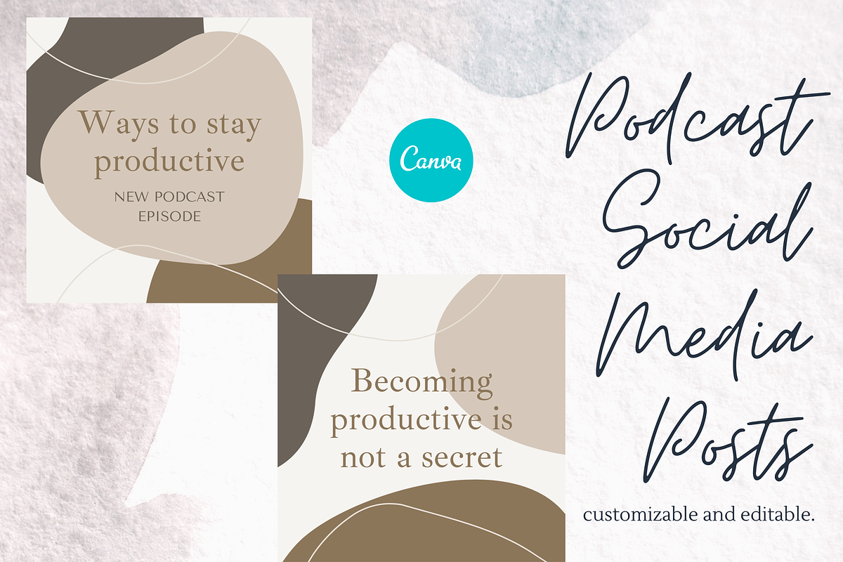 Podcast Instagram CANVA Template, a Social Media Template by Chantelle T Illustrations (Photo 4 of 5)
