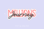 Millions Journey Font, a Font by Allouse Studio (Thumbnail 1 of 10)