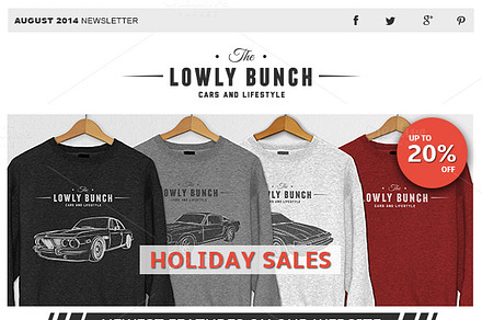 Flat eCommerce Email Template