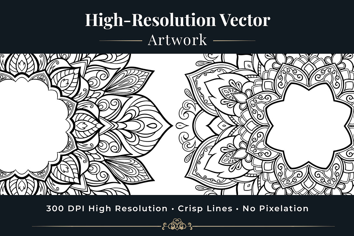 50 Floral Mandala Vectors Bundle, a Decorative Illustration by Papatongartist (Photo 4 of 6)