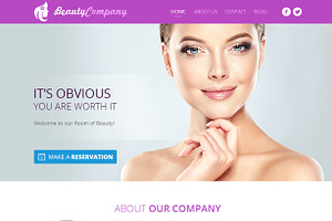 Beauty Web Design Template