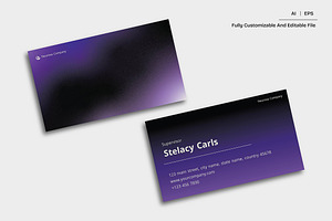 Gradient Purple Business Card, a Business Card Template by Siska Arista