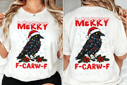Merry Christmas Vintage F-Crow PNG, an Illustration by OK Design (Thumbnail 2 of 4)