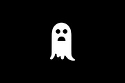 Scared Ghost Silhouette Vector, an Object Illustration by Vectorium Studio (Thumbnail 2 of 4)