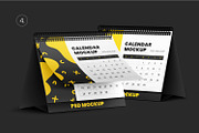 6 Desk Calendar Mockups, a Print Template by Graphic Bird (Thumbnail 6 of 10)