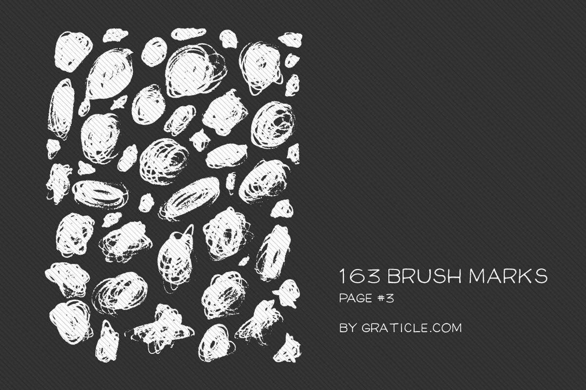 163 Vector Brush Marks, an Illustration by Graticle (Photo 4 of 4)