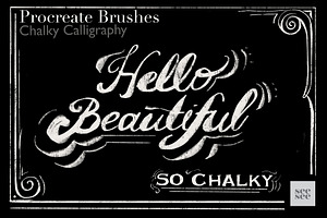 Procreate Chalk Calligraphy Brushes