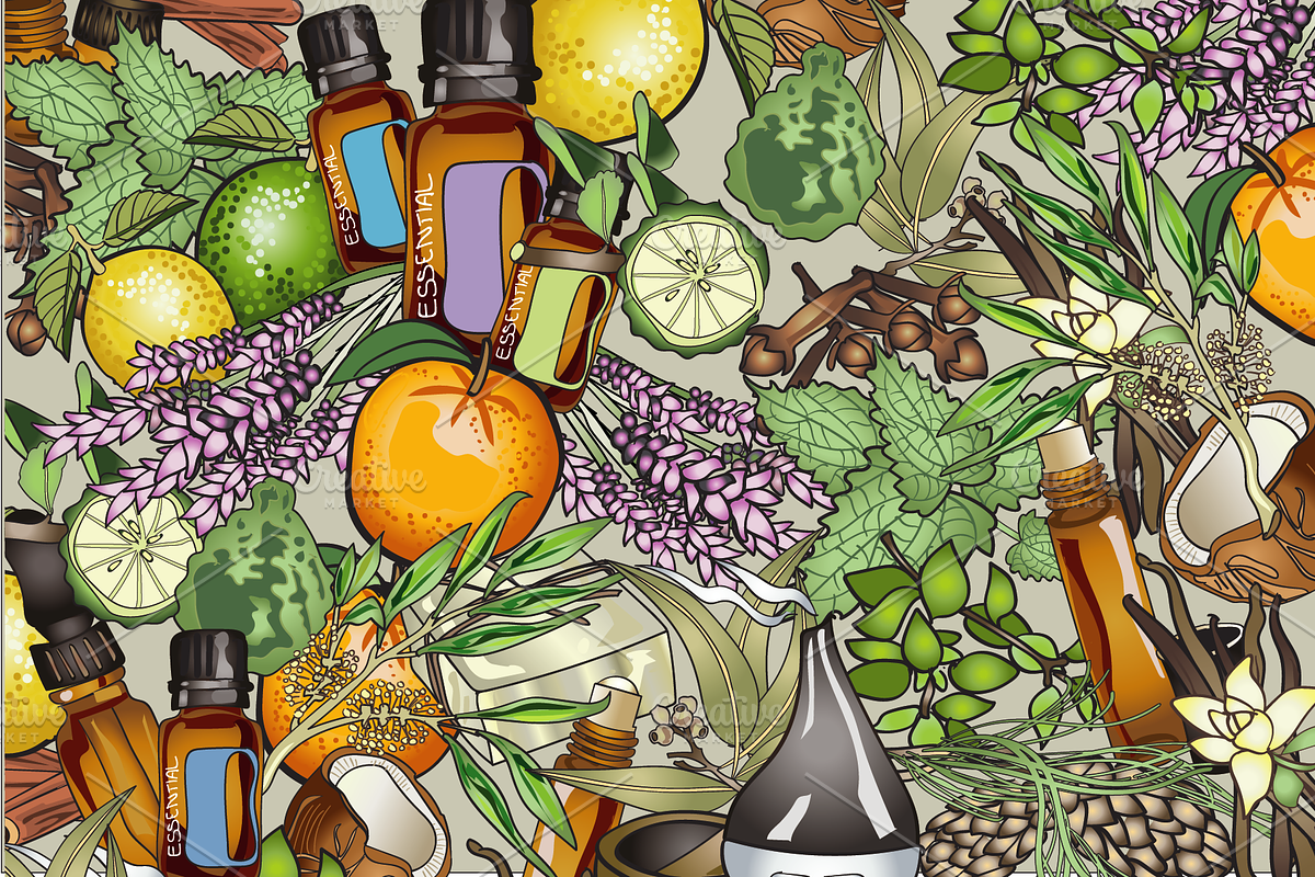 Aromatherapy and Essential Oils, an Illustration by Lady Spy (Photo 5 of 7)