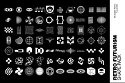 Retro Futurism Shape Pack 70+ Vector, a Technology Illustration by Invisual Studio (Thumbnail 10 of 11)