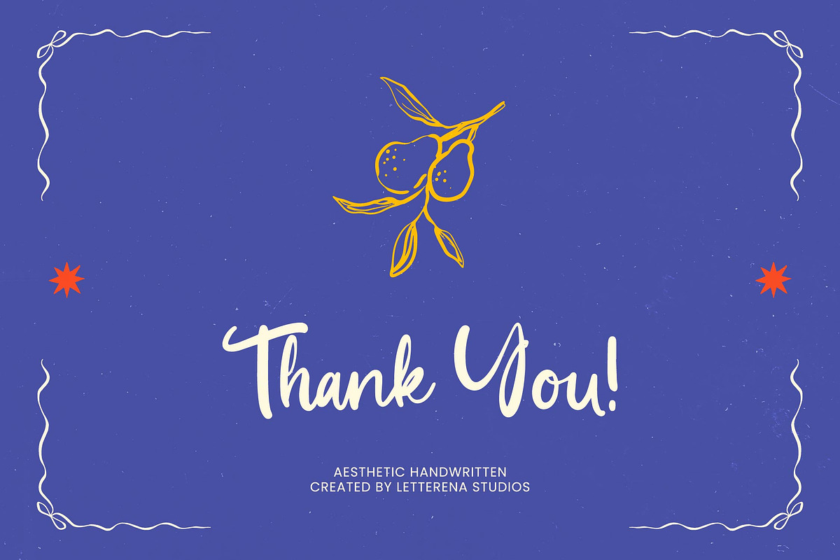 Manhika Neddac Aesthetic Handwritten, a Script Font by Letterena Studios Script (Photo 15 of 15)