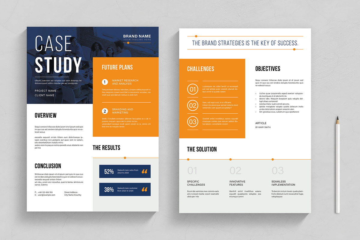 Case Study Template Layout