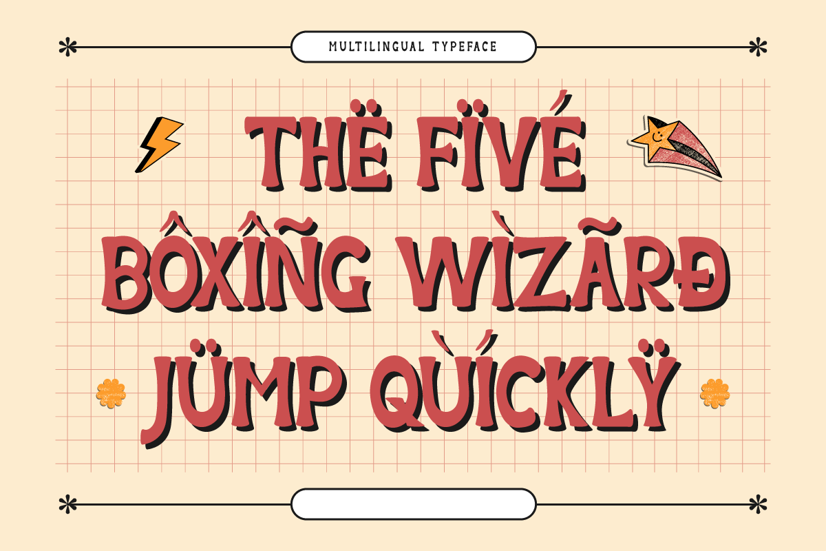 Figeni - Retro Display Font, a Handwritten Font by trabaskriya (Photo 4 of 8)