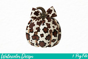 Coquette Pumpkin Png, an Illustration by Watercolor design (Thumbnail 1 of 3)