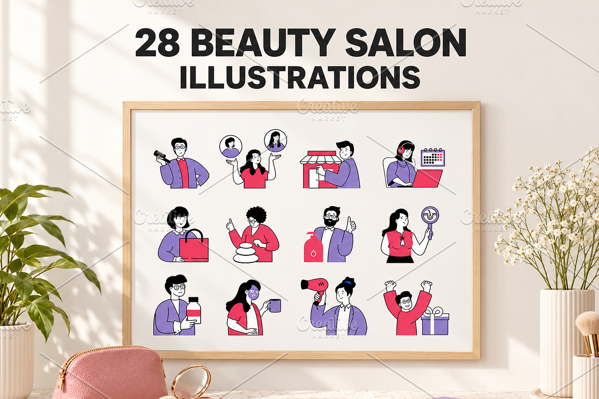 Beauty Salon Illustrations, a Person Illustration by alexdndz (Photo 1 of 3)