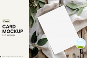Invitation Card Mockup・Erna ¹, a Product Mockup by This Paper Fox (Thumbnail 1 of 5)