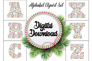 Alphabet Clipart Design Bundle V1