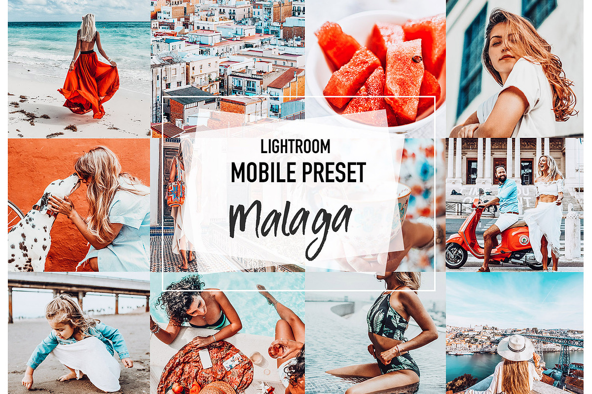 MALAGA 4 Lightroom Mobile Presets, a Plug-in Add-On by MintAndPepper (Photo 1 of 9)
