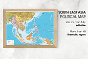 Political Map of South East Asia, an Education Illustration by Cartorical (Thumbnail 2 of 10)