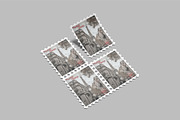 Postage Stamp Mockup, a Stationery Template by Amigos__46 (Thumbnail 2 of 11)