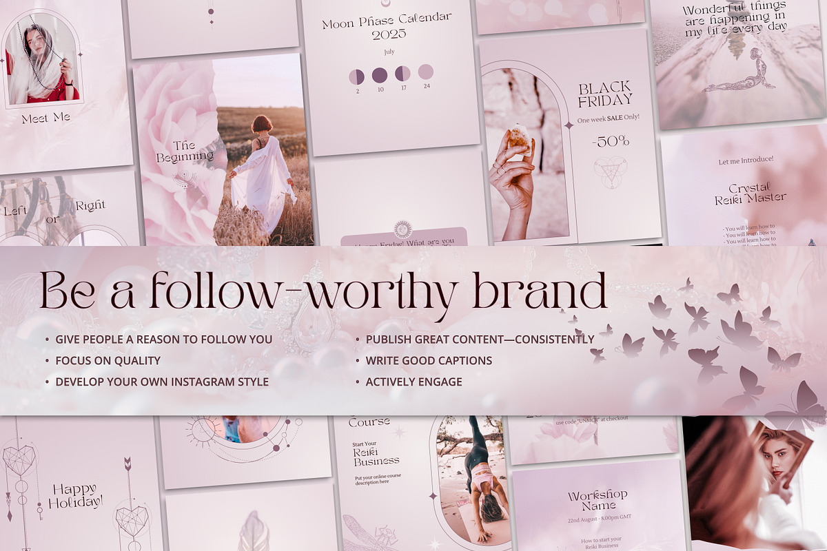 Purple Spiritual Instagram Posts, a Social Media Template by Under My Cozy Roof (Photo 8 of 11)