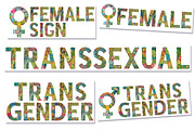 Gender identities zentangle, an Object Graphic by Watercolor fantasy (Thumbnail 11 of 13)