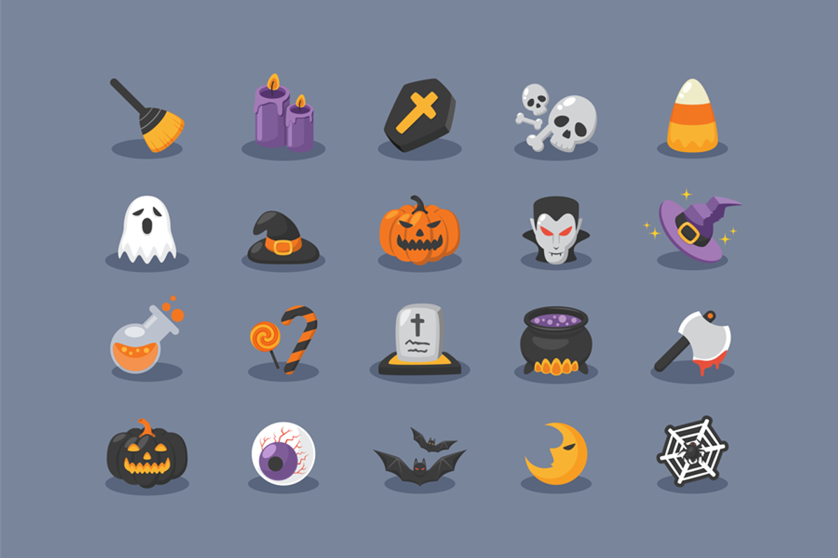Halloween Icons, an Illustration by Sunbzy (Photo 1 of 5)