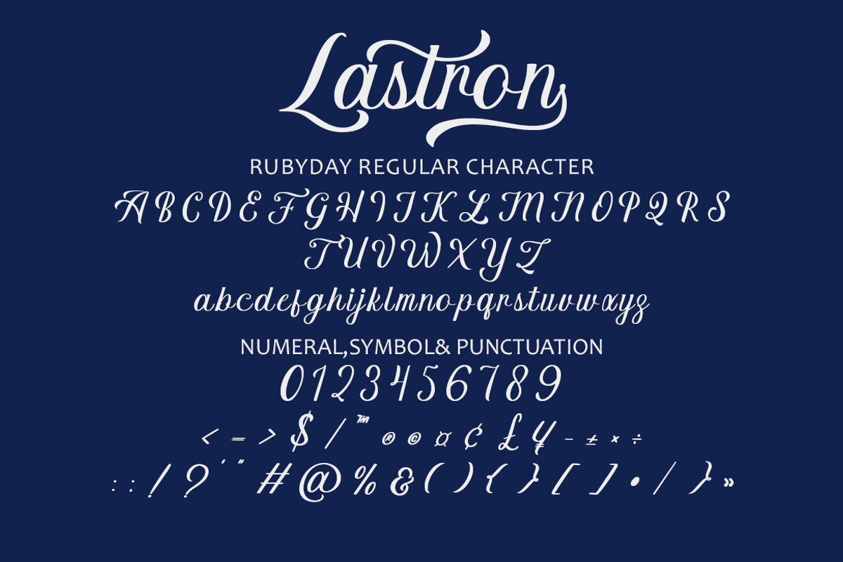 Lastron – Modern Elegant Script Font, a Font by MERCI STUDIO (Photo 8 of 9)