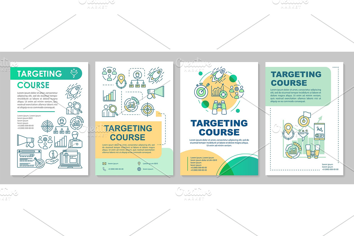 Targeting course brochure template, a Brochure Template by IMG Visuals