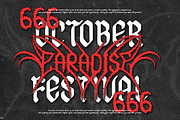 Regolax | Black Metal Font, a Blackletter Font by Denustudios (Thumbnail 5 of 12)