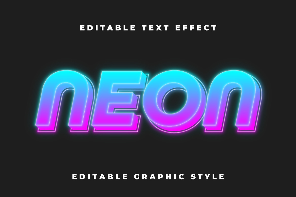 Neon Gradient Text Effect preview 3