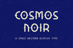 Cosmos Noir Display Typeface