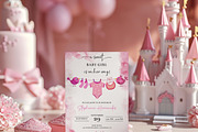 Girl Baby Clothes Baby Shower Invite, an Invitation Template by LucaTheme (Thumbnail 2 of 5)