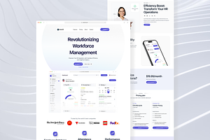 SolveHR - HR SaaS Landing Page