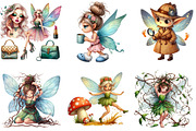 Quirky Funny Fairy Clipart, an Illustration by DreamArtGraphic (Thumbnail 4 of 5)
