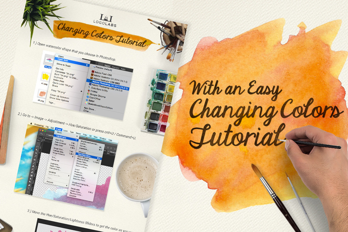 500 Watercolor Textures Packs preview 5