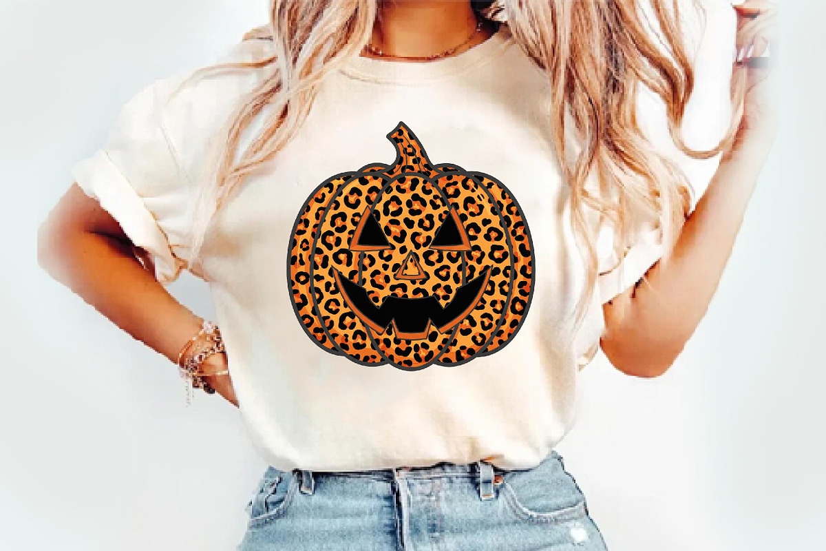 Leopard Print Jack O Lantern png, an Illustration by Watercolor design (Photo 2 of 3)