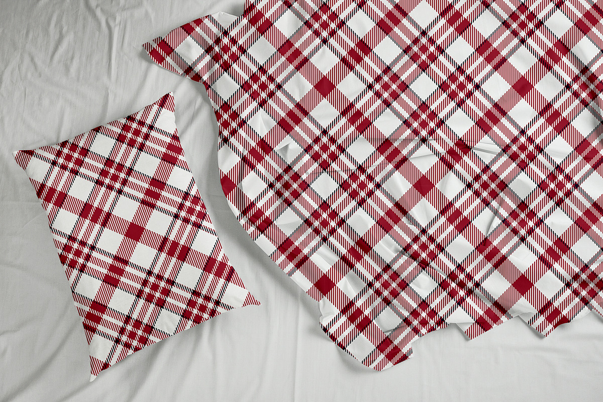 #79 Red & White Textile Design, a Pattern Graphic by Plaid4You (Photo 5 of 9)