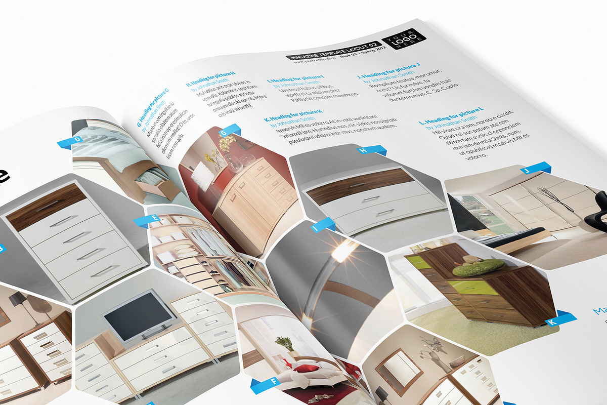 Magazine Template InDesign 02, a Magazine Template by Love Graphic Design (Photo 8 of 36)