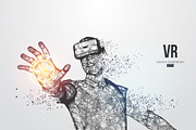 Virtual reality glasses. VR headset, a Technology Illustration by Matrosovv (Thumbnail 4 of 4)