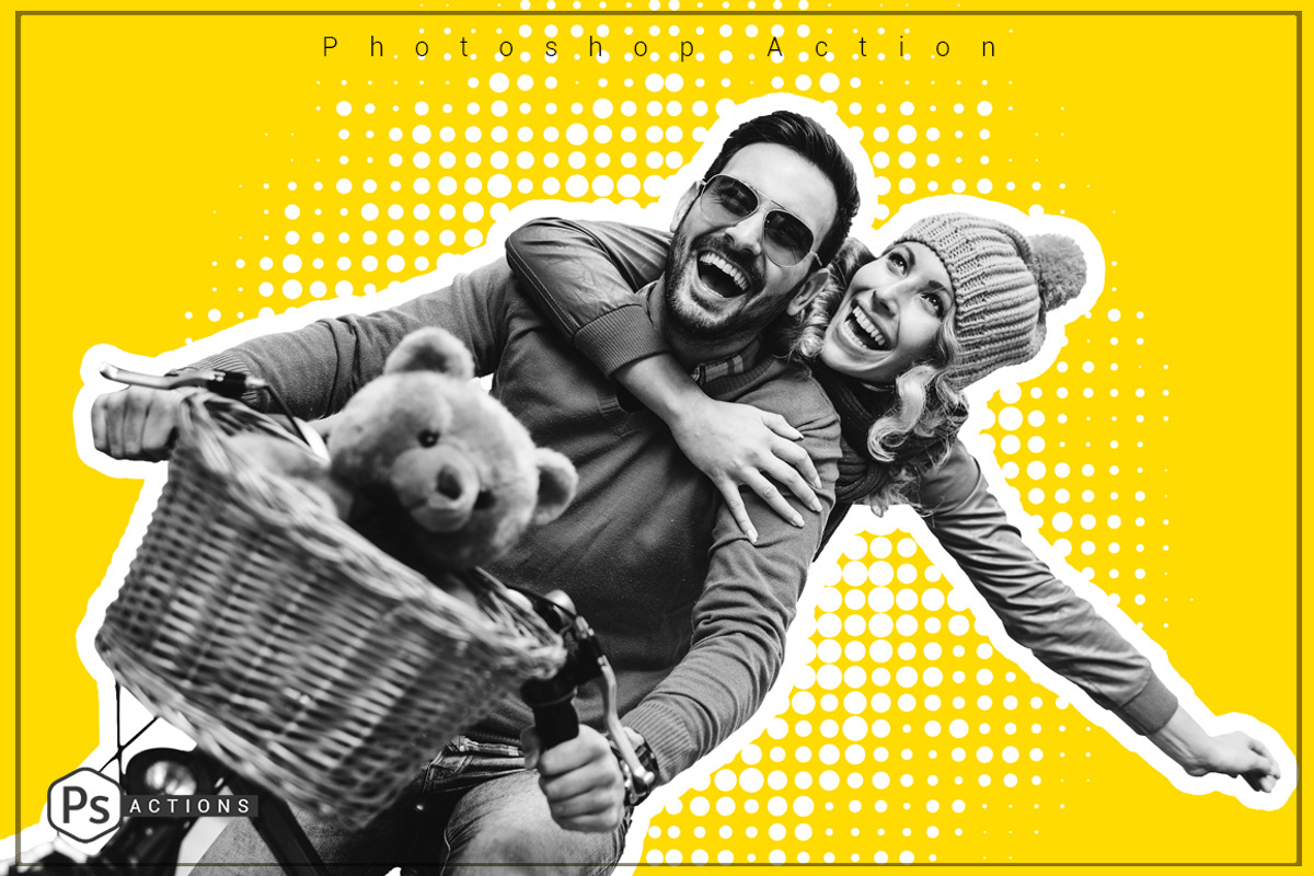 Pop Art Yellow Action, an Action Add-On by DuoFankaar (Photo 5 of 8)